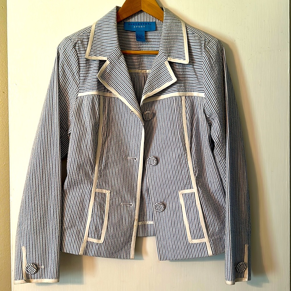 Doncaster Sport striped seeksucker jacket